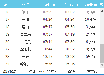 哈尔滨至牡丹江火车时刻表最新更新通知